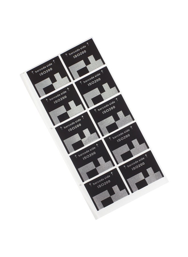 Generic ISO Photosensitive Barcode DX Coded Sticker 135 Film Disc Film Sub-packaging Film Cassette Dot Camera Identification-Body Color:Iso 400Arrival With Number Of Sheets Can Be Posted With 10 Stickers  - Image 3