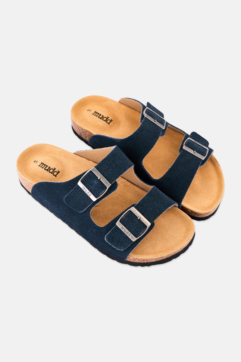 Mudd صنادل كورك للرجال، زرقاء - Image 2