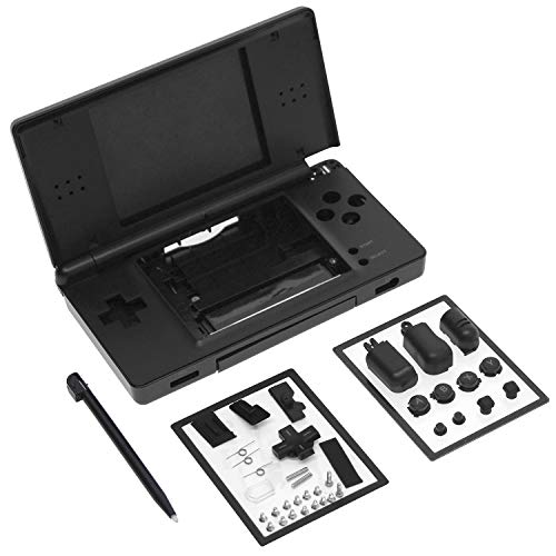 OSTENT Full Repair Parts Replacement Housing Shell Case Kit for Nintendo DS Lite NDSL Color Black - Image 1