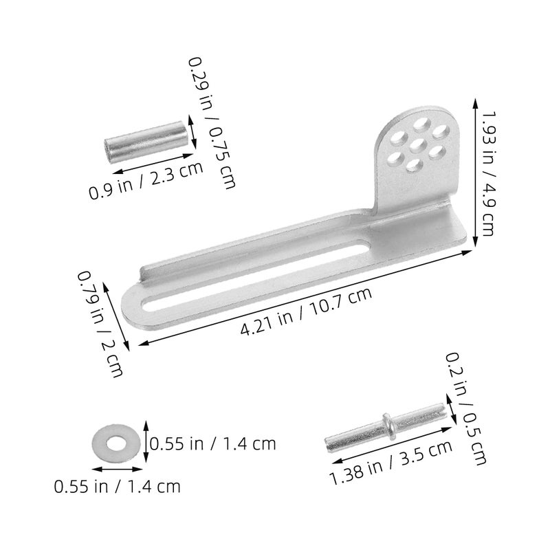 Refrigerator Door Hinge Replacement Metal Freezer Pivot Hinges Universal Design For Home Appliance Commercial Use Smooth Rotation 3Sets - Image 2