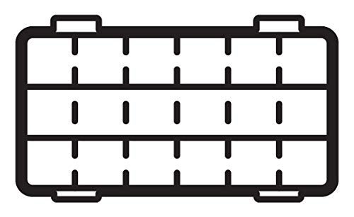 Flambeau Outdoors 2003 Tuff Tainer, Fishing Tray, Includes [15] Zerust Dividers, 18 Compartments, Blue, Transparent white - Image 3