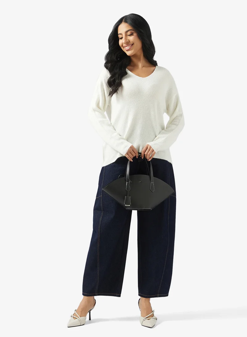 VERO MODA Vmkaitlin High Waist Wide Barrel Jeans