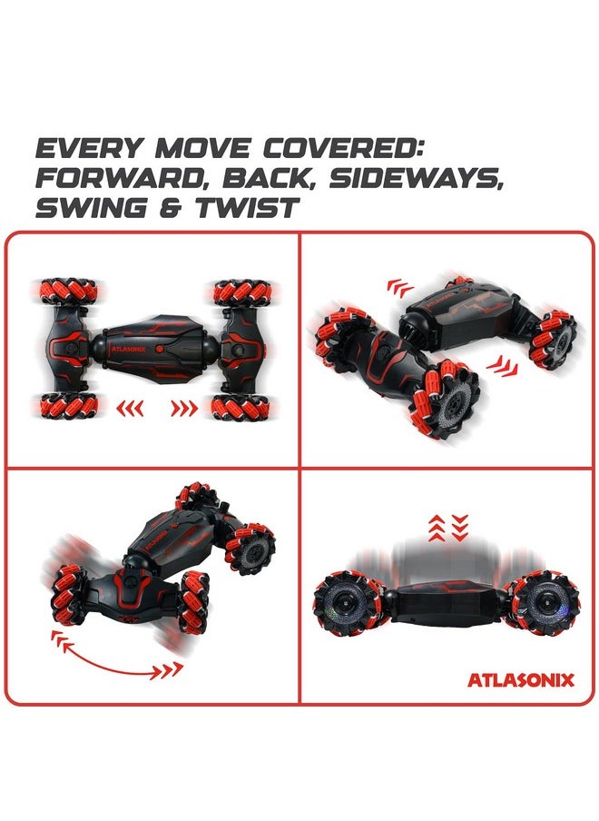 Atlasonix Gesture Rc Car, 2.4Ghz 4Wd Hand Controlled Rc Car, Gesture Sensing Rc Stunt Car, Hand Remote Control Car, Hand Control Rc Car, Cool Rc Cars For Boys And Girls 8+ Years Old  - Image 3