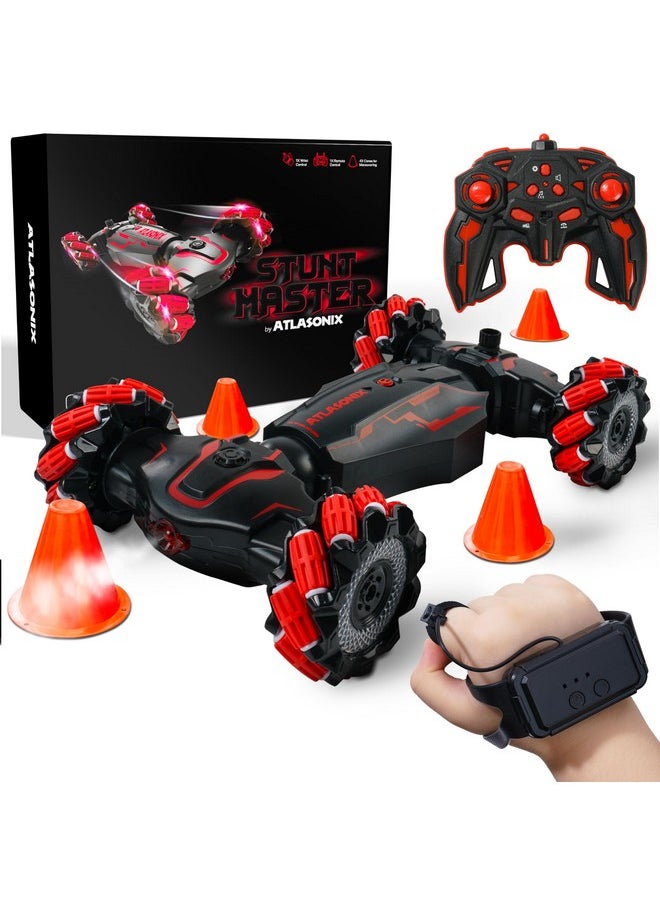 Atlasonix Gesture Rc Car, 2.4Ghz 4Wd Hand Controlled Rc Car, Gesture Sensing Rc Stunt Car, Hand Remote Control Car, Hand Control Rc Car, Cool Rc Cars For Boys And Girls 8+ Years Old  - Image 1