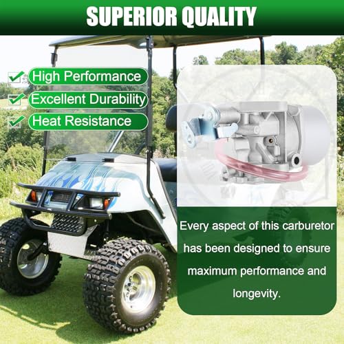 QAZAKY FE350 Carburetor + Fuel Pump Compatible with Golf Cart Club Car DS Precedent Turf Carryall OHV Kawasaki FE350 Engine 1016441-01 1018059-01 1019059-01 1035245-01 1016478 1016438 1016439 1016440 - Image 4