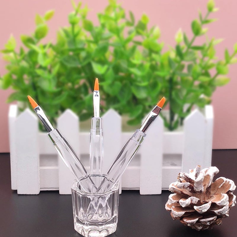 20pcs Crystal Handle Lipstick Applicator Set 10.5cm Artificial Fiber Lip Mask Brushes with Caps Portable Lip Makeup Tools for Travel and Daily Use - Image 5