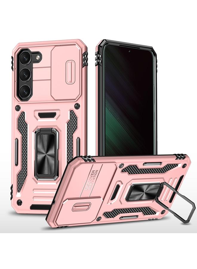 S-TOP Case For Samsung Galaxy S25+ 5G Armor PC Hybrid TPU Camera Shield Phone Case