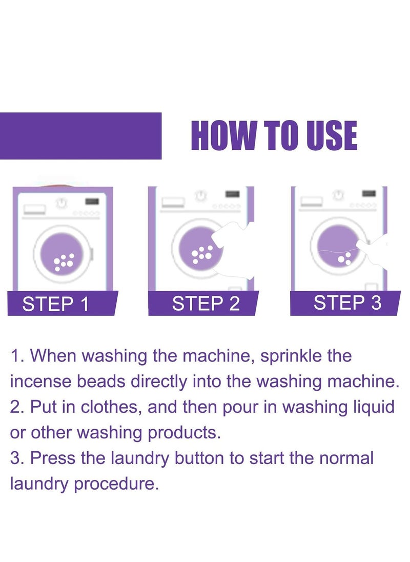 EELHOE Laundry Booster Beads Lavender Fragrance Lasting 6 Weeks Washer Beads, 30g - Image 5