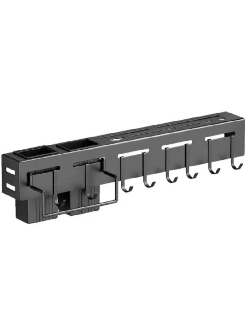 Kimaya Kitchen Knife Rack, Spoon Knife Organizer, Heavy Duty Iron Material Knife Holder, Utensils Organizer, Wall Mounted Spoon Organizer, Kitchen Cutlery Organizer with towel rack and 8 hooks. - Image 3