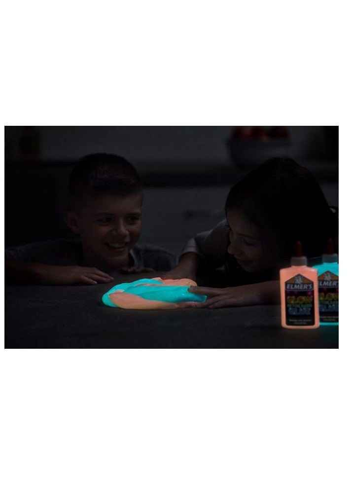 Elmers Elmer's Glow-in-the-Dark Liquid Glue, Great For Making Slime, Washable, Blue Color - Image 3
