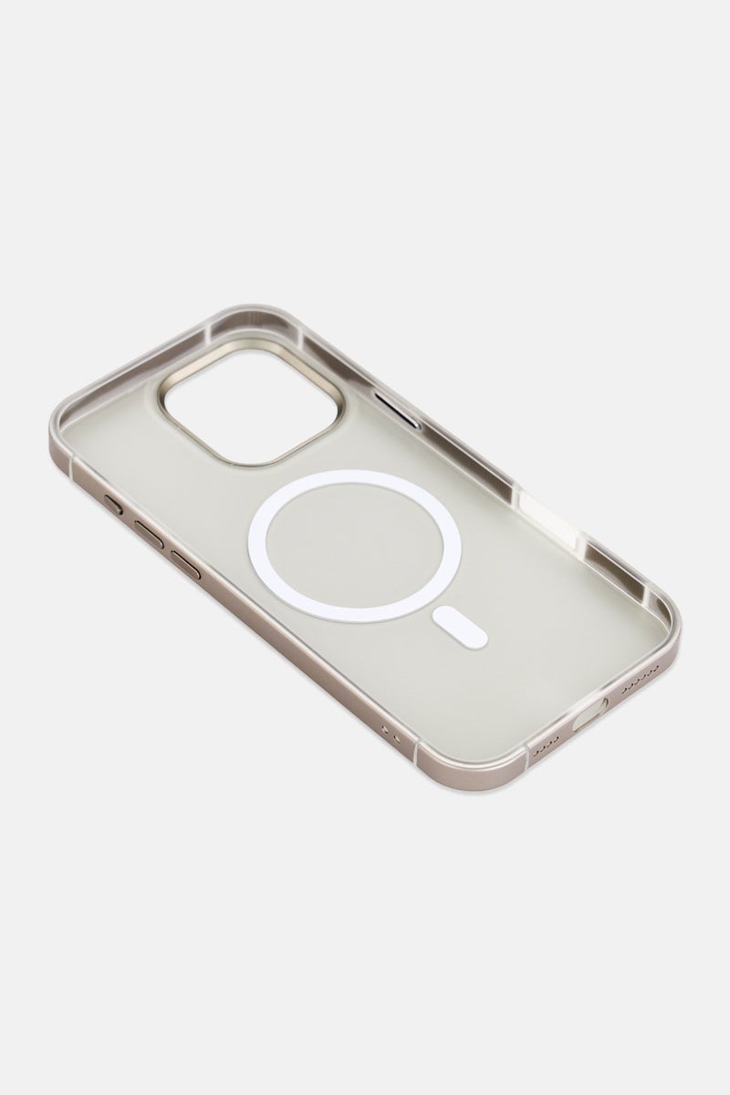 LEVELO iPhone 16 Pro Max Mia Magsafe Compatible Phone Case, Pearl Grey - Image 4