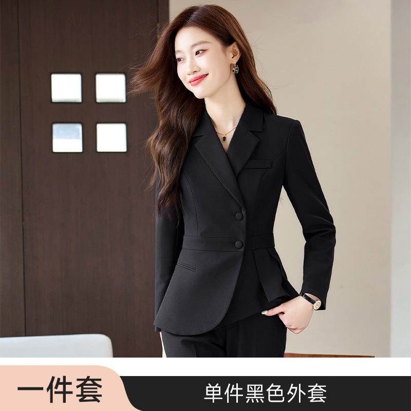 High-End Suit Work Clothes Suit Women'S Fashion Temperament Goddess Fan Manager Business Wear President'S Dress Micro Trousers - Image 1