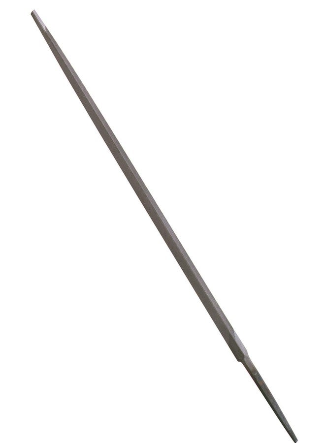 Nicholson Triangular Double Extra Slim Taper Hand File Without Handle, Single Cut, American Pattern, 6" Length - Image 1
