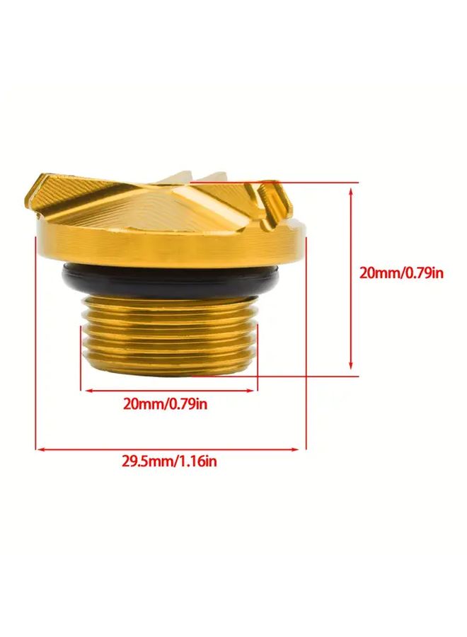 Titanium Motorcycle CNC Engine Oil Cap And Fuel Filler Cap For Kawasaki Z Models - Image 2