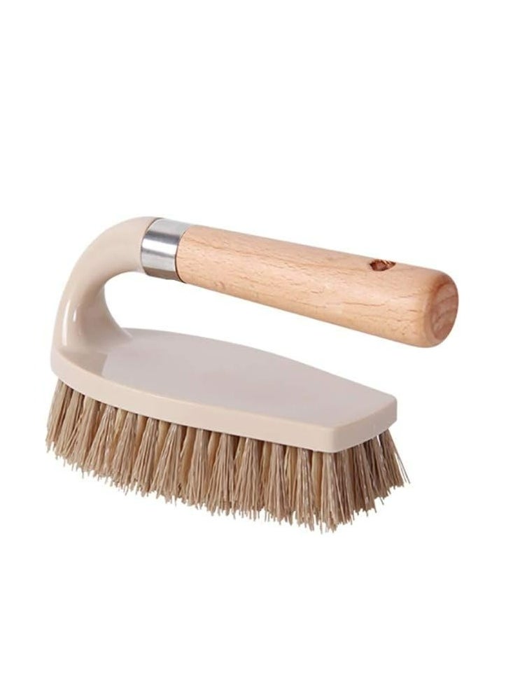 Oasisgalore All Purpose Hand Scrub Brush with Handle for Bathroom Shower Sink Carpet Floor Cleaning Clothes Shoes  - Image 1