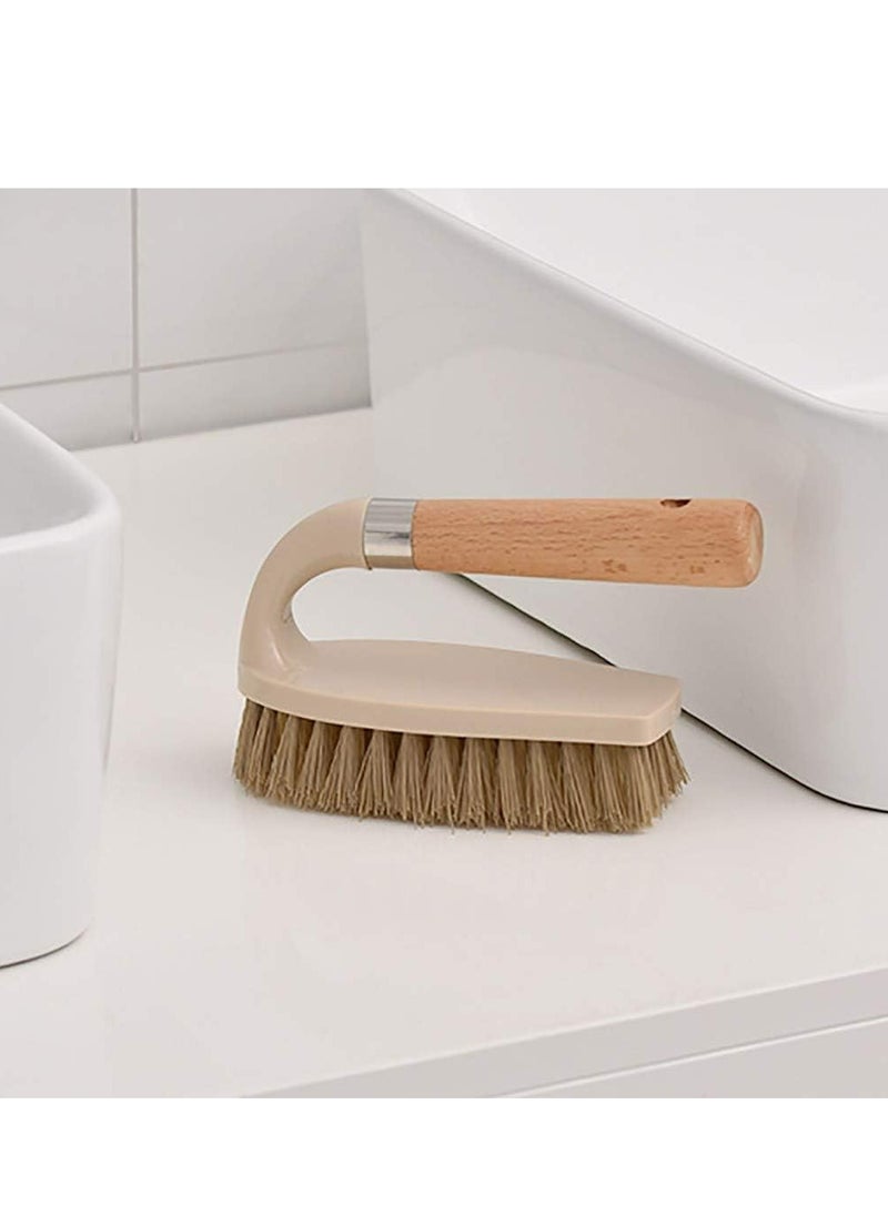Oasisgalore All Purpose Hand Scrub Brush with Handle for Bathroom Shower Sink Carpet Floor Cleaning Clothes Shoes  - Image 3