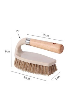 Oasisgalore All Purpose Hand Scrub Brush with Handle for Bathroom Shower Sink Carpet Floor Cleaning Clothes Shoes  - Image 2
