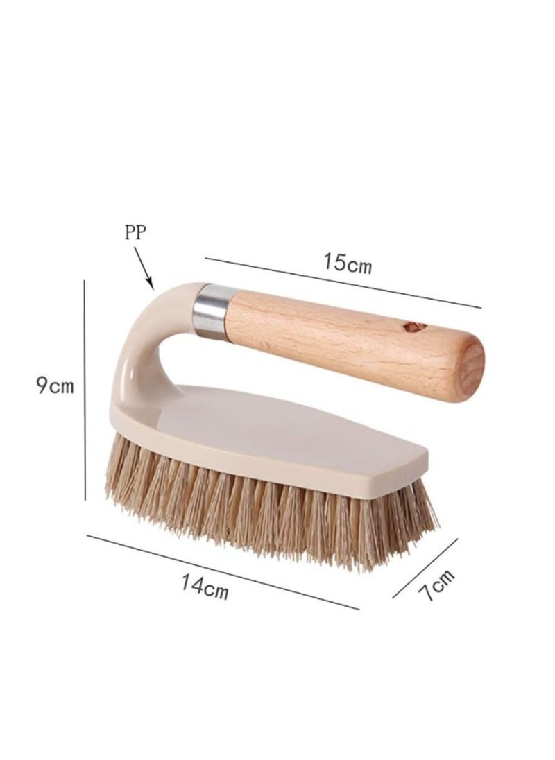 Oasisgalore All Purpose Hand Scrub Brush with Handle for Bathroom Shower Sink Carpet Floor Cleaning Clothes Shoes  - Image 2