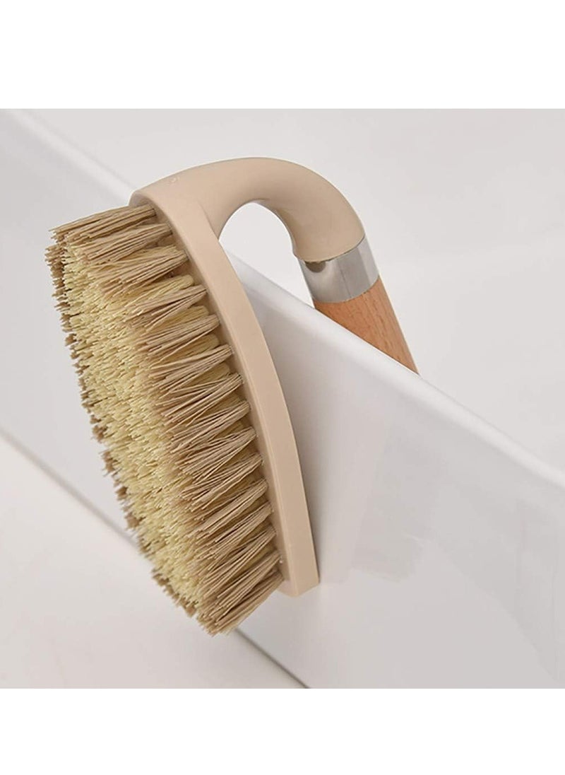 Oasisgalore All Purpose Hand Scrub Brush with Handle for Bathroom Shower Sink Carpet Floor Cleaning Clothes Shoes  - Image 5