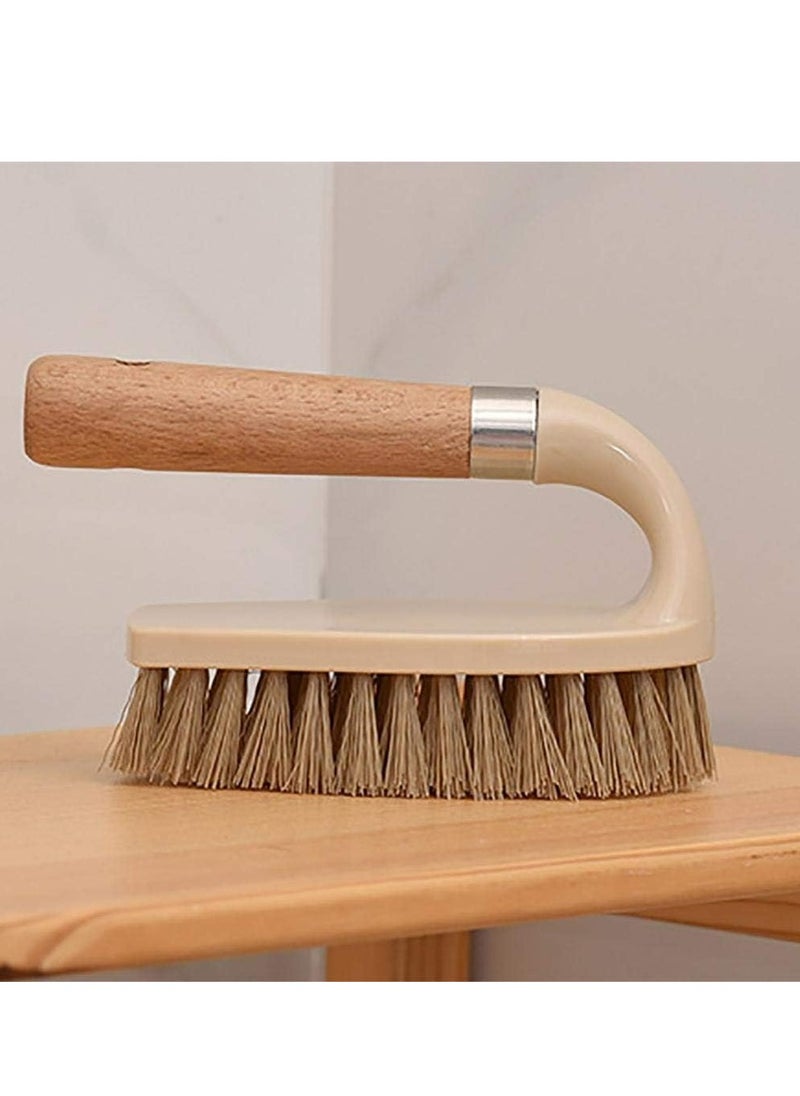 Oasisgalore All Purpose Hand Scrub Brush with Handle for Bathroom Shower Sink Carpet Floor Cleaning Clothes Shoes  - Image 4