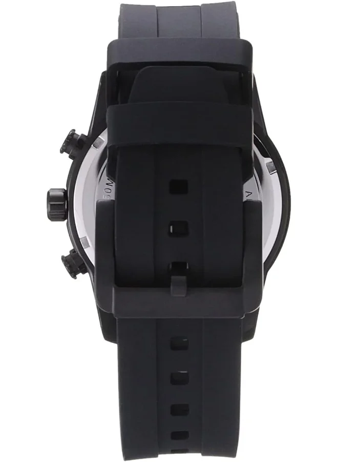 Quantum Men's Quartz Movement Watch, Analog Display and Silicone Strap - ADG678.661