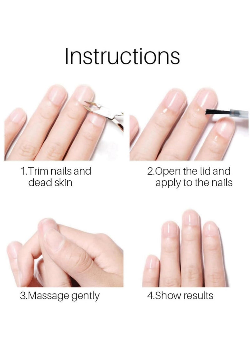 Lanthome Anti Nail Biting Polish, Stop Nail Biting, Nail Biting Prevention for Adults, 2-in-1 Stop Biting Nails, Clear Nail Varnish, Stop and Grow Nail Biting, Thumb Sucking Prevention 5ml*2 - Image 5