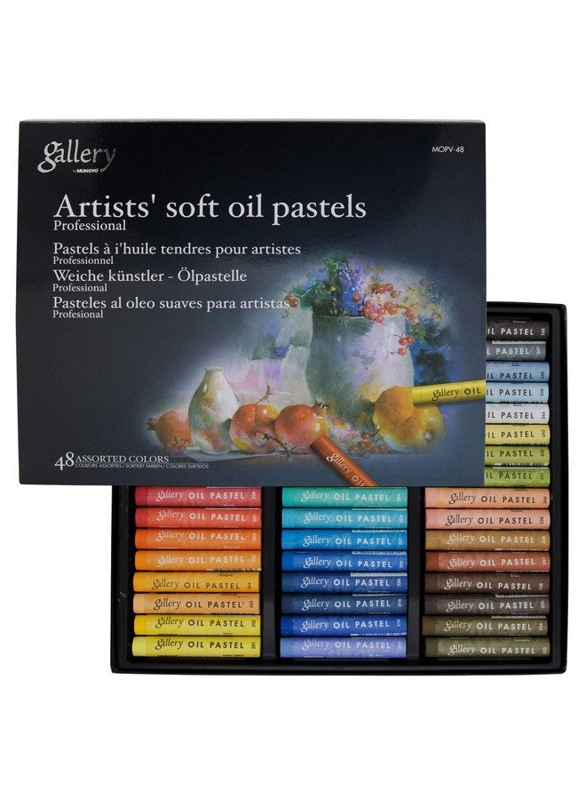 Mungyo Gallery Soft Oil Pastels Set Of 48 Assorted Colors - Image 1
