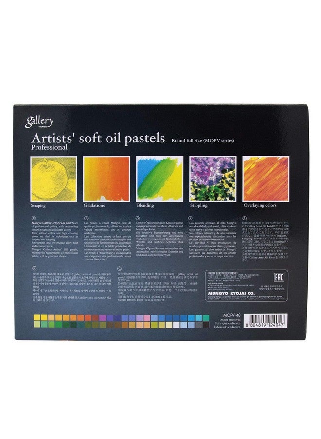 Mungyo Gallery Soft Oil Pastels Set Of 48 Assorted Colors - Image 4