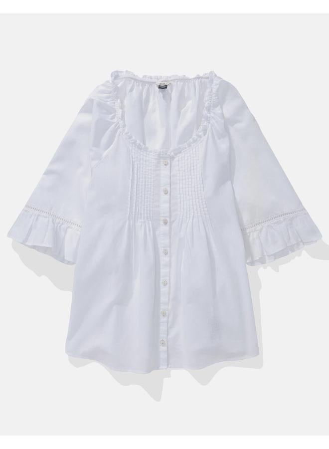 امريكان ايجل بلوزة من الكتان مع كشكش - Image 3