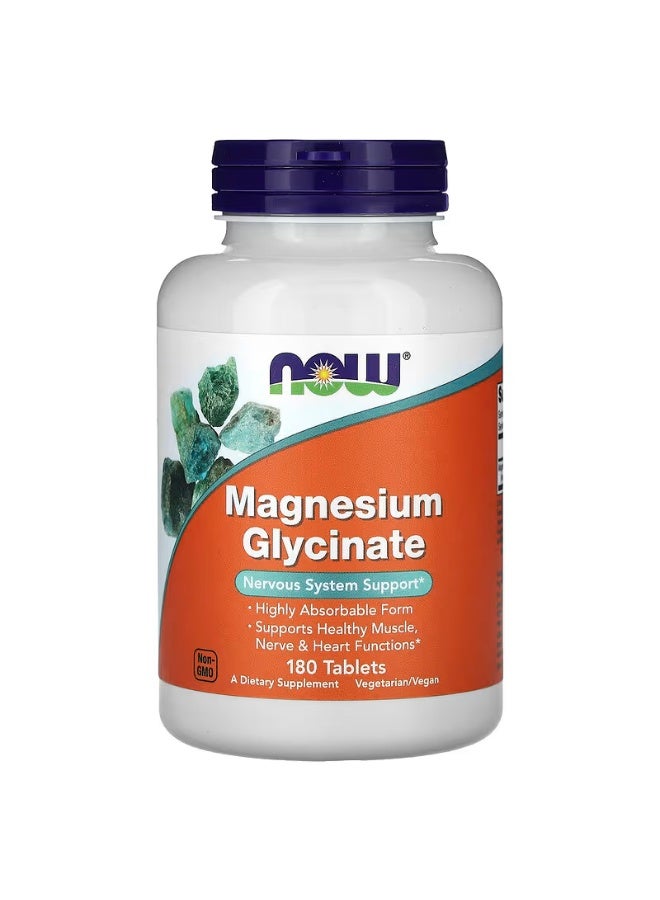 NOW MAGNESIUM GLYCINATE | 180 TABS