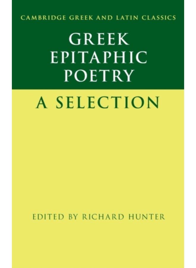 Greek Epitaphic Poetry A Selection - Paperback