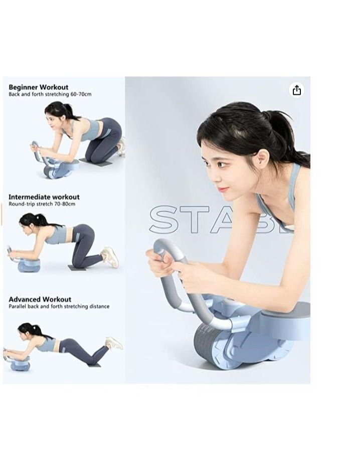 Y&D 2 and 1 Smart Ab Wheel, Built-in Chip, Accurate Recording, Automatic Rebound Abs Workout Equipment, Good Stability, Free Thickened Pads, Not Hurting the Knees - Image 3