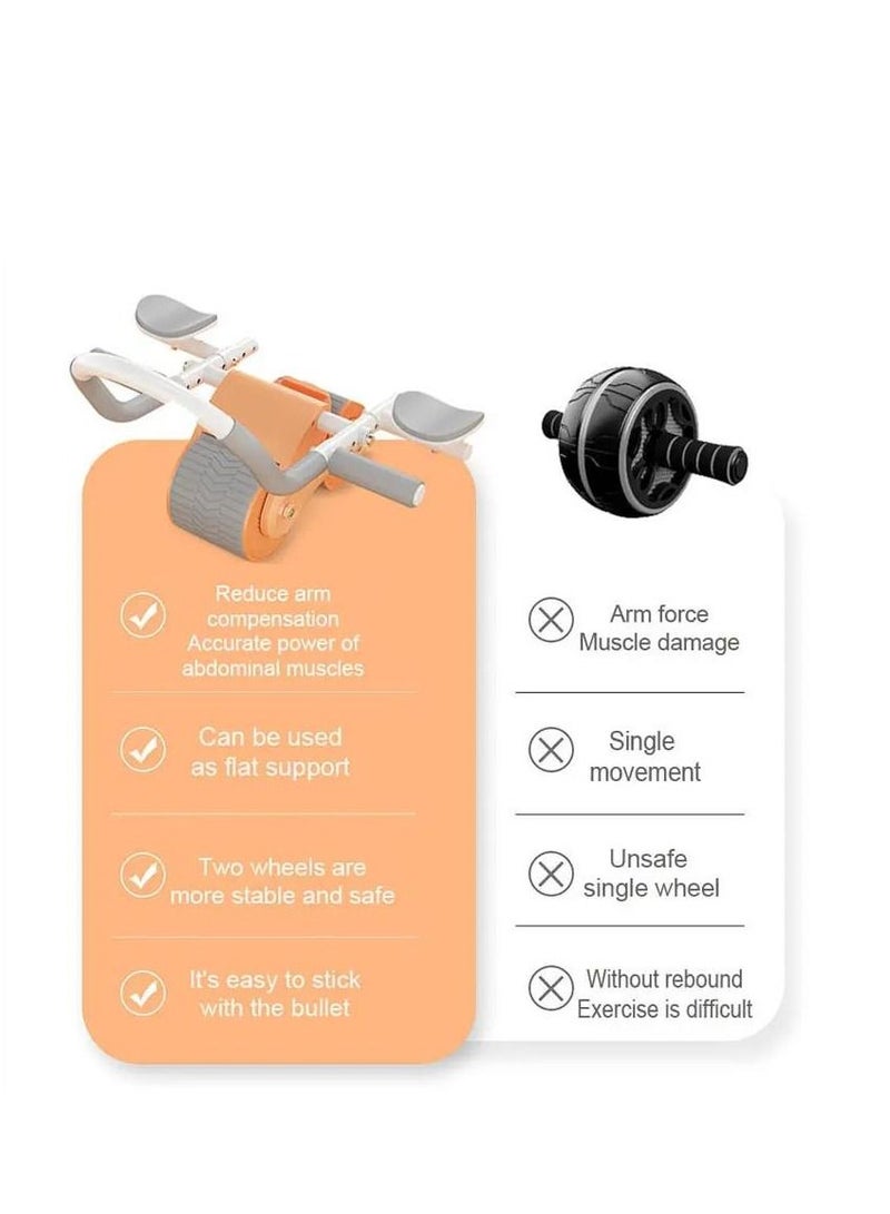 Y&D 2 and 1 Smart Ab Wheel, Built-in Chip, Accurate Recording, Automatic Rebound Abs Workout Equipment, Good Stability, Free Thickened Pads, Not Hurting the Knees - Image 2
