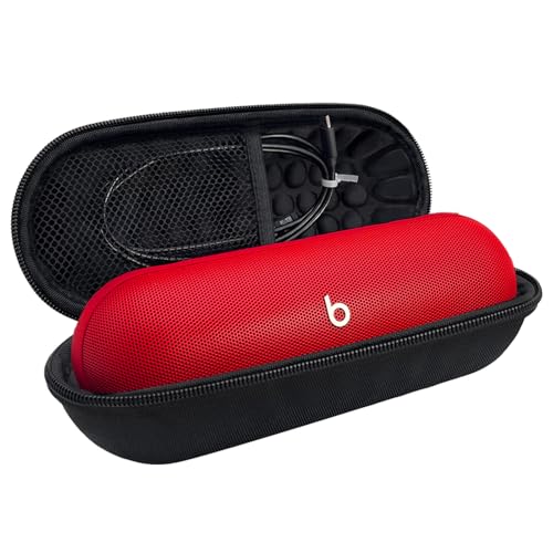 ICIMBI Hard Carrying Case for Beats Pill 2024 Bluetooth Speaker,Shockproof Protective Travel Case with Foam Padding and Mesh Pocket for New Beats Pill Accessories,Black - Image 1