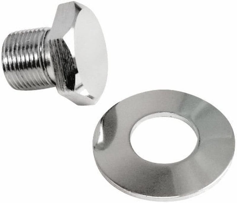 Crank Pulley Bolt & Washer, Chrome Plated, Compatible with Dune Buggy