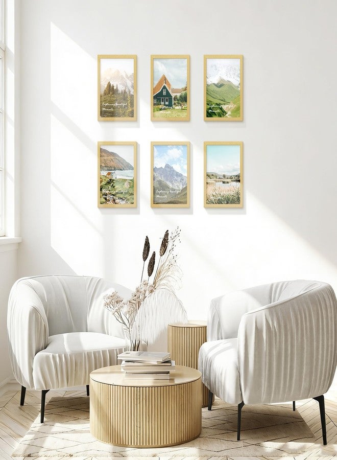 Picrit إطار صور Picrit مقاس 11x14، إطار صور للتعليق على الحائط، ذهبي - Image 5