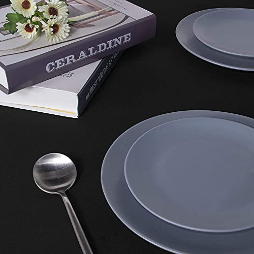 uniformer Rectangular Table Cloth | Center Table Cover | Perfect for Dining, Parties, Special Occasions & Special Events | Indoor and Outdoor Use | Durable Fabric | Easy to Clean (Black_60x60 Inches) - Image 5