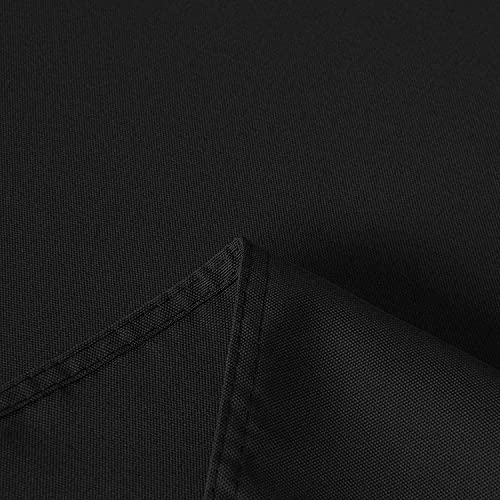uniformer Rectangular Table Cloth | Center Table Cover | Perfect for Dining, Parties, Special Occasions & Special Events | Indoor and Outdoor Use | Durable Fabric | Easy to Clean (Black_60x60 Inches) - Image 4