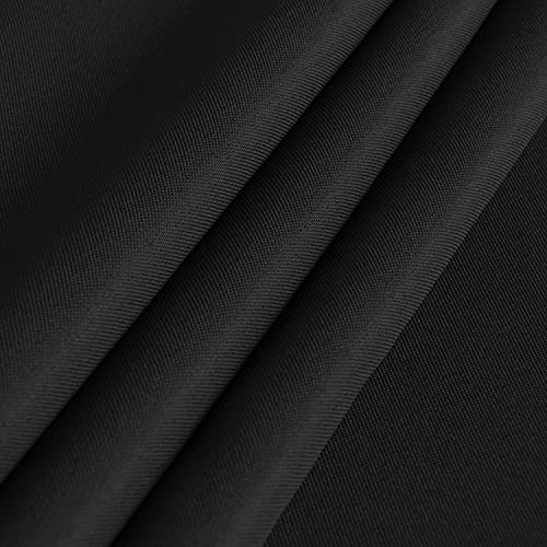 uniformer Rectangular Table Cloth | Center Table Cover | Perfect for Dining, Parties, Special Occasions & Special Events | Indoor and Outdoor Use | Durable Fabric | Easy to Clean (Black_60x60 Inches) - Image 3
