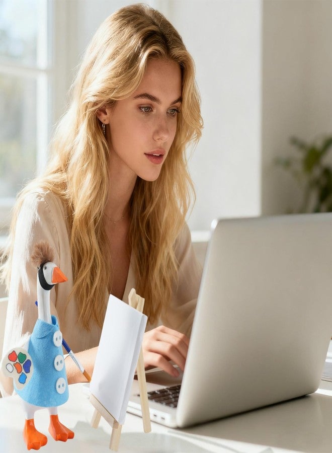 ملابس أوزة مكتبية من ليناستو مقاس 7 بوصات، ملابس أوزة مكتبية صغيرة، مجموعة إكسسوارات أوزة مكتبية لتمثال أوزة مغناطيسي (رسام) - Image 4