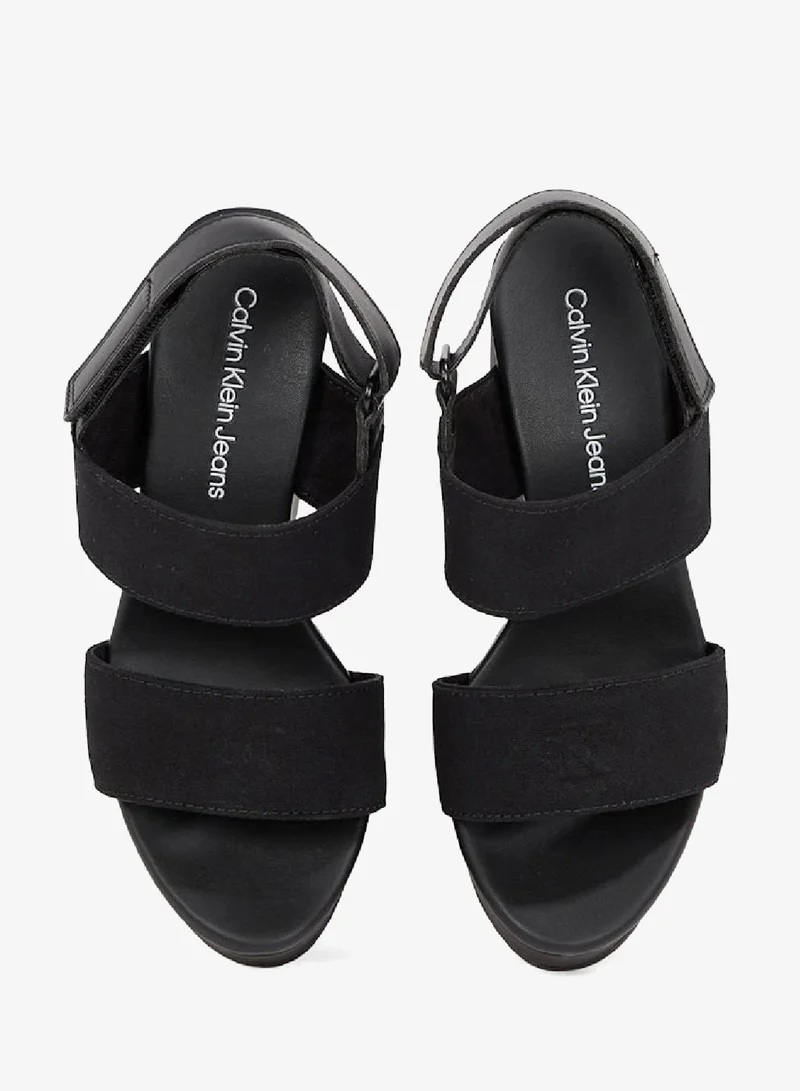 Calvin Klein Jeans Triple Black Wedge Sandals for Women | Best Price UAE