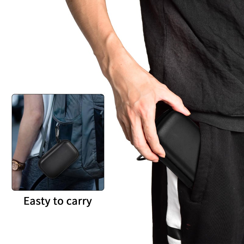 PAIYULE Case Compatible with SanDisk 1TB 2TB 4TB 500GB/for PRO Extreme Portable SSD External Solid State Hard Drive, Memory Card SD SDXC SDHC Card Storage Holder Organizer (Box Only) Black - Image 5