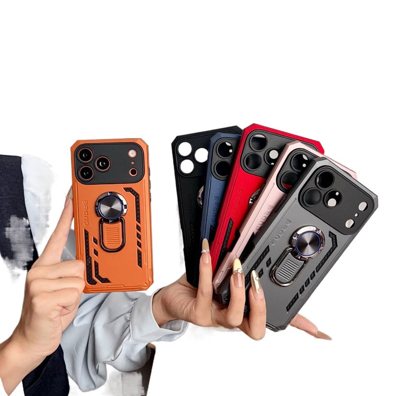 Protective Case | TPU+PC | Anti-Fingerprint | Gray | Drop Protection | Shockproof Cover for iPhone 16 / 16 Plus / 16 Pro / 16 Pro Max - Image 2