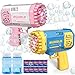 JONEG Toys for 38 Year Old Boys Girls 2 Pack Bubble Machine for Kids with Bubble Solution Gifts for 3 4 5 6 7 8 Years Old Boy Birthday Toy for Kid Toddlers Ages 46 Outdoor Wedding Bubbles Wands - Image 2