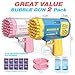 JONEG Toys for 38 Year Old Boys Girls 2 Pack Bubble Machine for Kids with Bubble Solution Gifts for 3 4 5 6 7 8 Years Old Boy Birthday Toy for Kid Toddlers Ages 46 Outdoor Wedding Bubbles Wands - Image 4