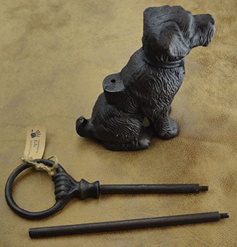 LuLu Decor, Cast Iron Decorative Dog Door Stopper with Handle - Image 3
