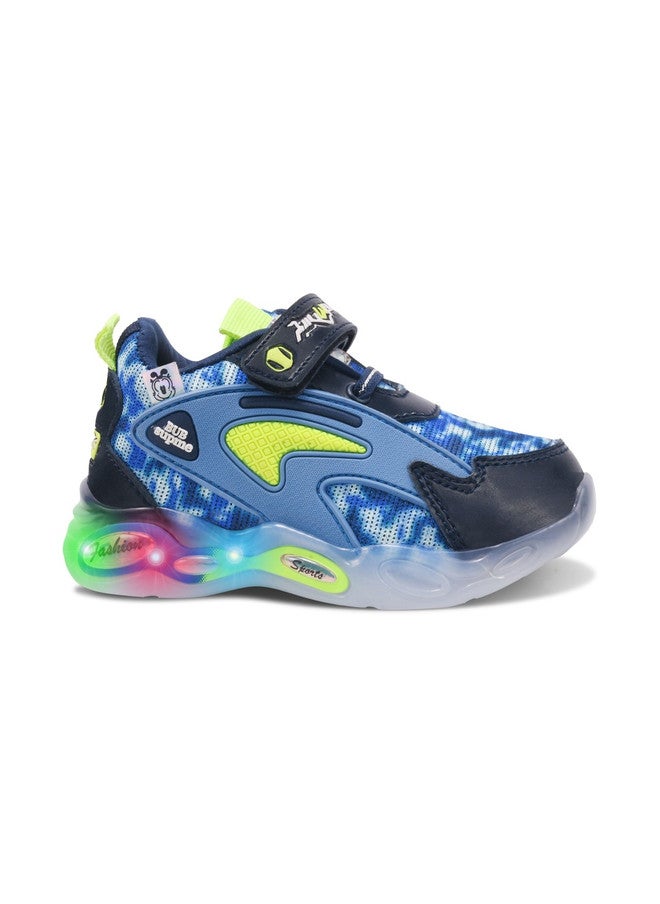 KATS Boys Antibacterial Round Toe LED Sneakers with Velcro Closure - Image 3