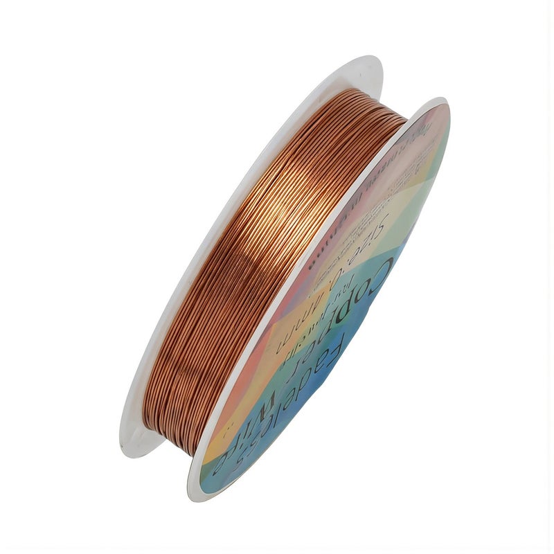 Rose Gold Copper Wire 0.3mm Upgraded Fade Resistant Wearproof Jewelry Craft - Image 2