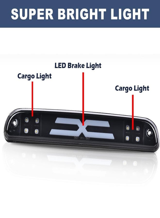 PIT66 LED 3rd Brake Light, Compatible with Ford F250 F350 F450 F550 Super Duty 1999-2016/Fit Ford Ranger 1993-2011/Fit Mazda B2300 B2500 B3000 B400 1995-2003, Smoky Lens Black Housing - Image 5