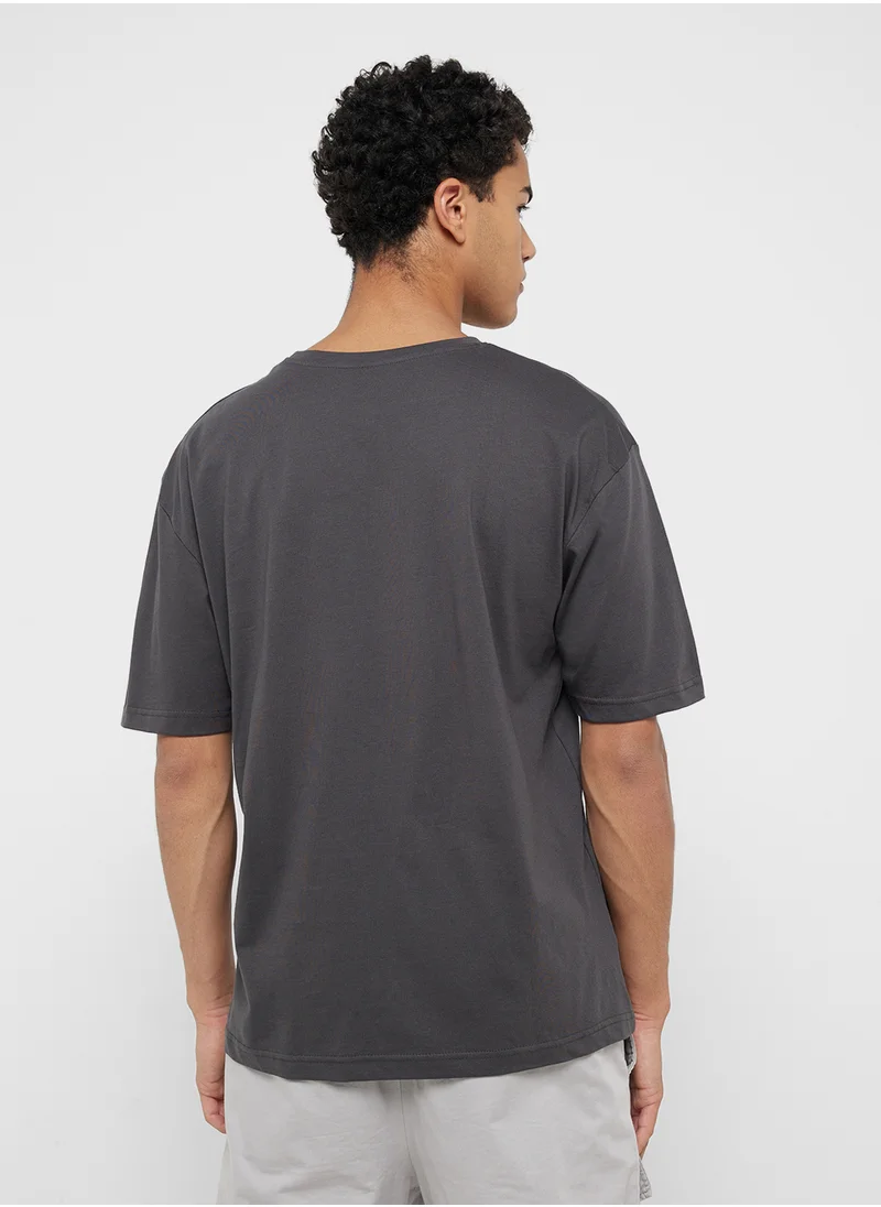 سفنتي فايف Oversized Graphic T-Shirt